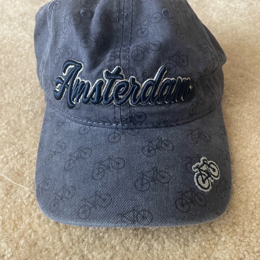 Amsterdam Embroidered Cap. Navy blue. Adjustable.‎ OS